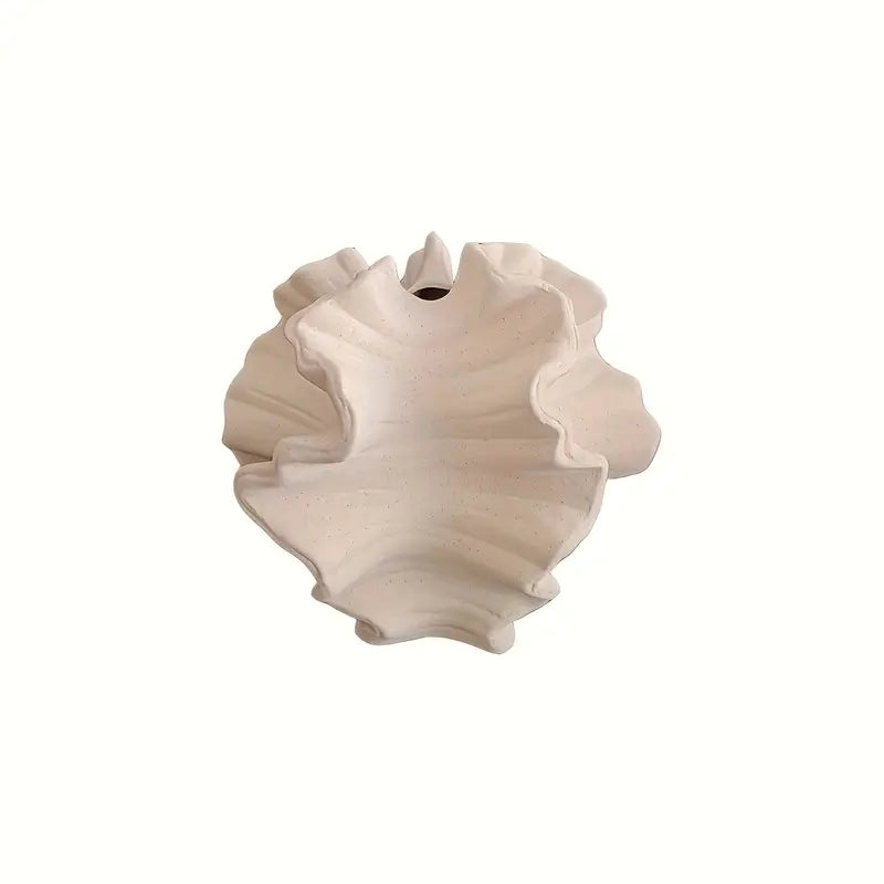 Asymetrisk vase, beige