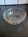 Glas skål m/guld kant