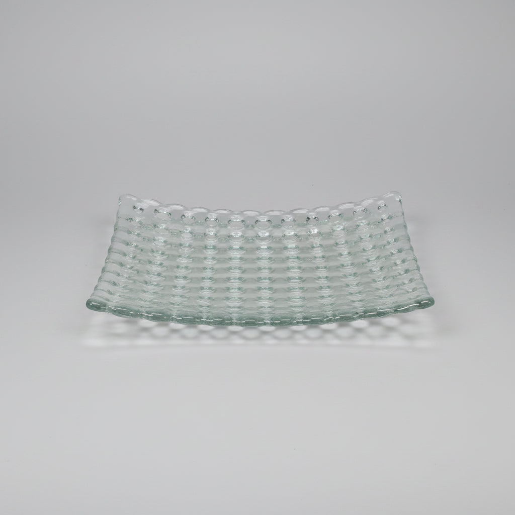 Glas fad m/huller