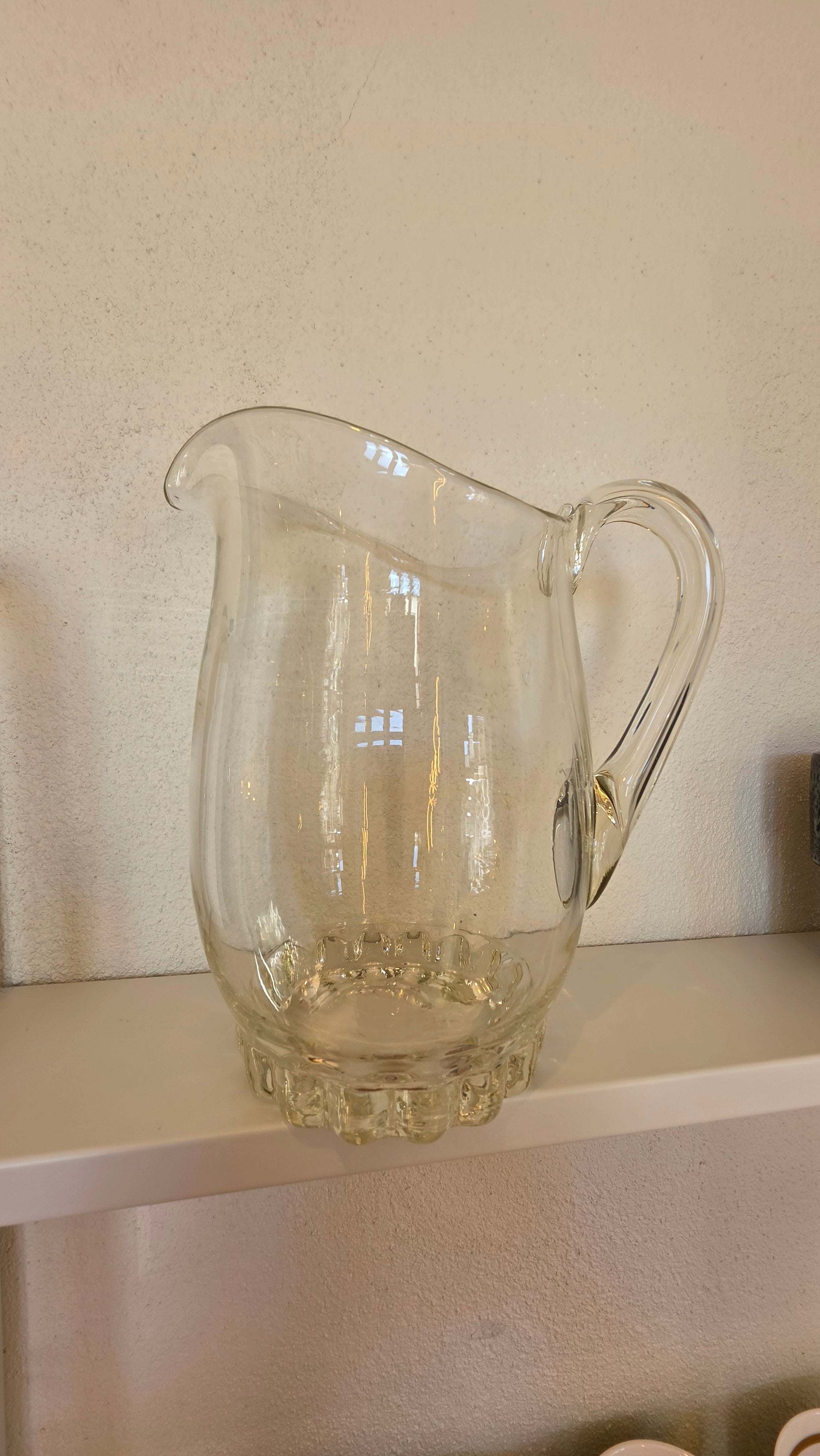 Glas kande m/tung bund.