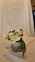 Blomsterpotte m/kunstige planter