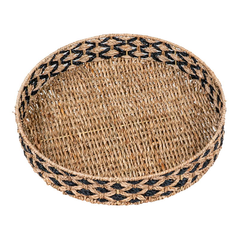 Bakke, søgræs, sort/natur, ø38 cm.