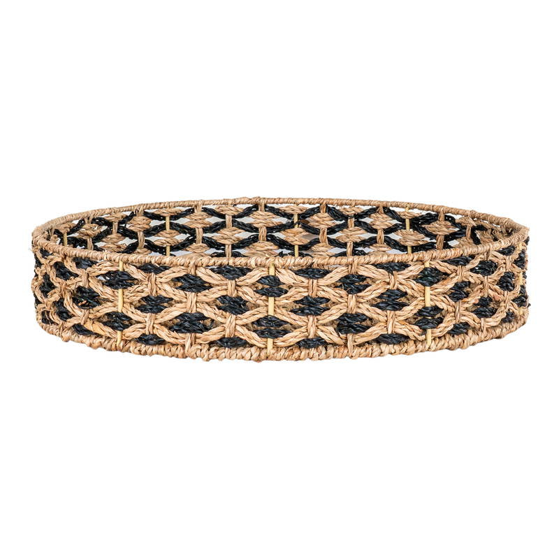 Bakke, søgræs, sort/natur, ø38 cm.