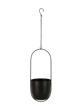 Hængepotte sort metal House Nordic