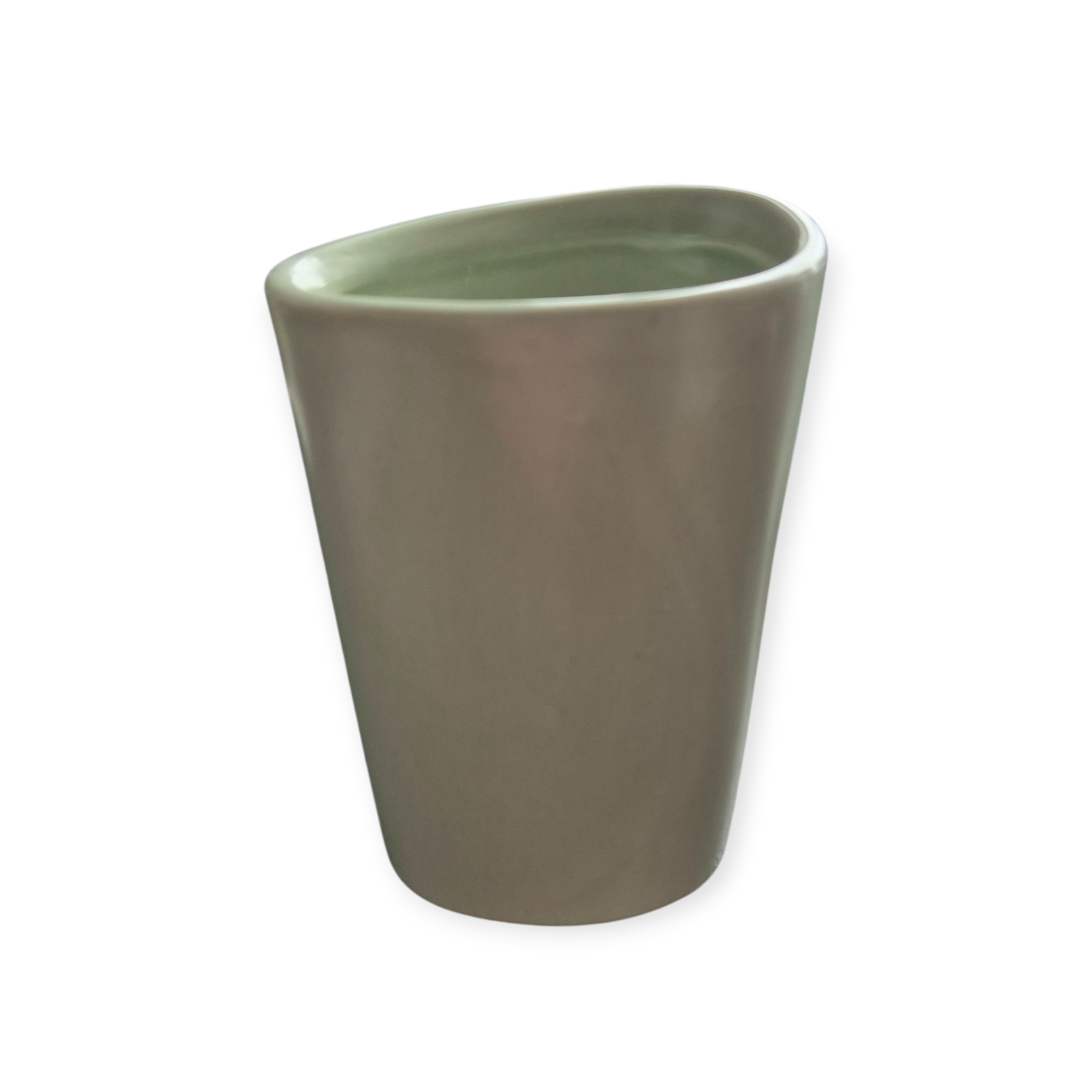 Asymmetrisk vase, grønlig