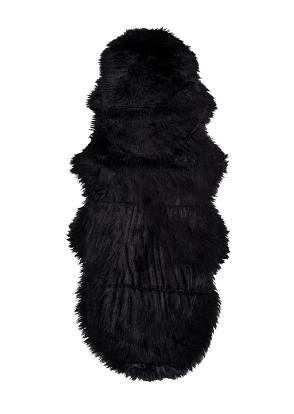 Kunst skind, sort, 60x180 cm