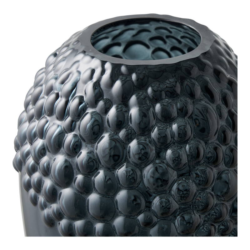Glas vase h25, mørkegrå, House Nordic
