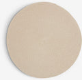 Dækkeserviet, rund, beige, Ø38