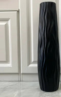 Gulvvase, sort, pvc, H58