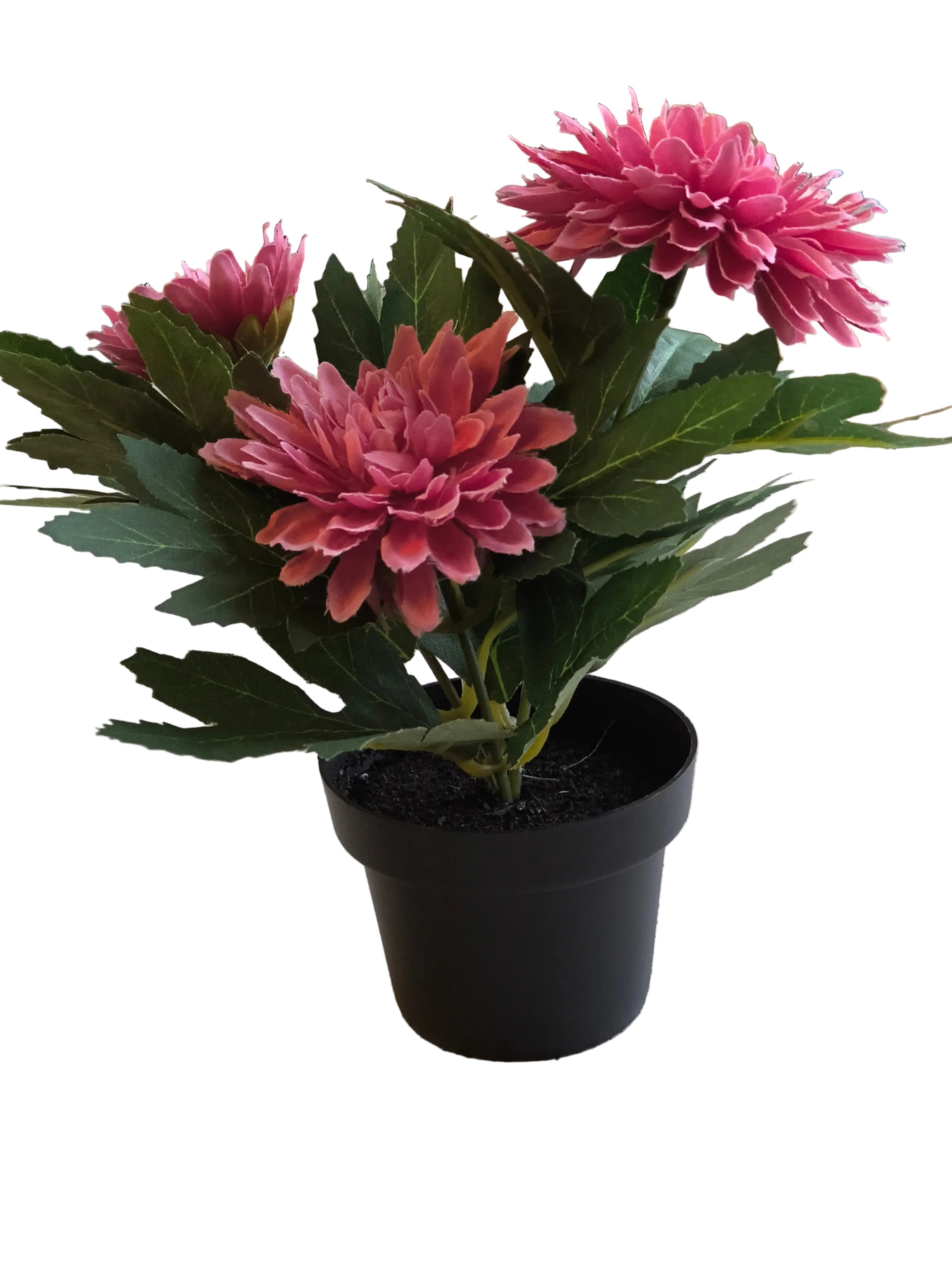 Kunstig lille blomst, mørk rosa