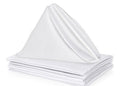Stofservietter, hvid, satin, 43x43 cm, pr.stk