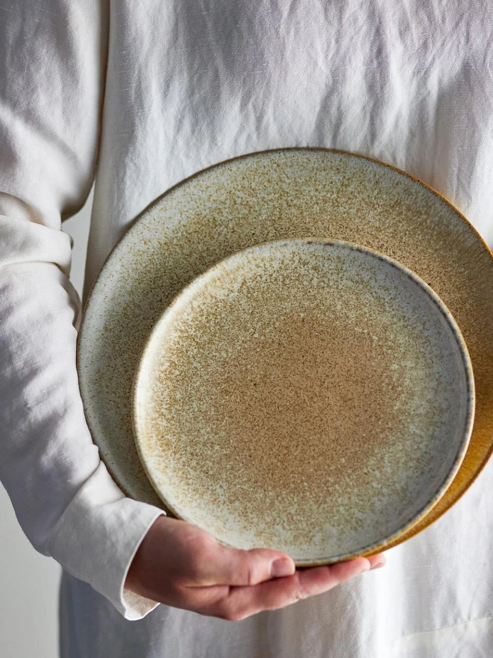 Paula frokost tallerken. Beige. d20