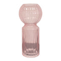Glas vase, rosa, H23 cm