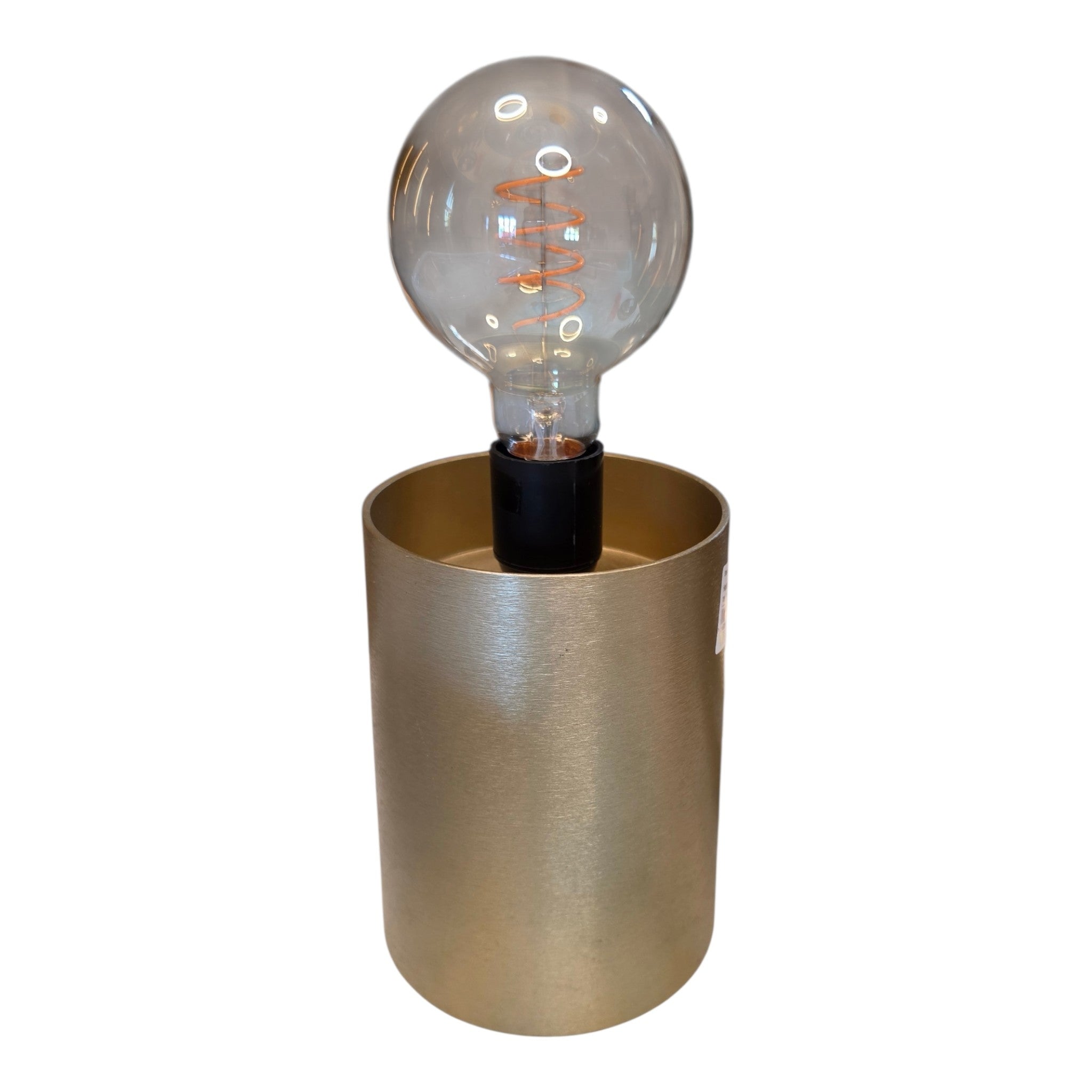 Bordlampe. Børstet guld