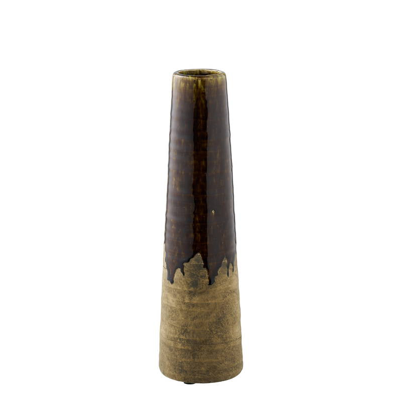 Vase, keramik, brun
ø11x39cm, House Nordic