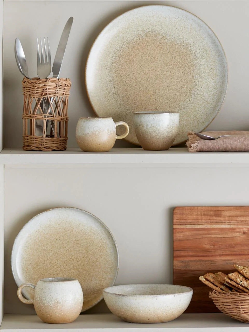 Paula frokost tallerken. Beige. d20