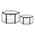Boks, glas/metal, klar/sort
sæt af 2. House Nordic
