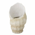 Konkylie vase/figur, natur, polyresin.