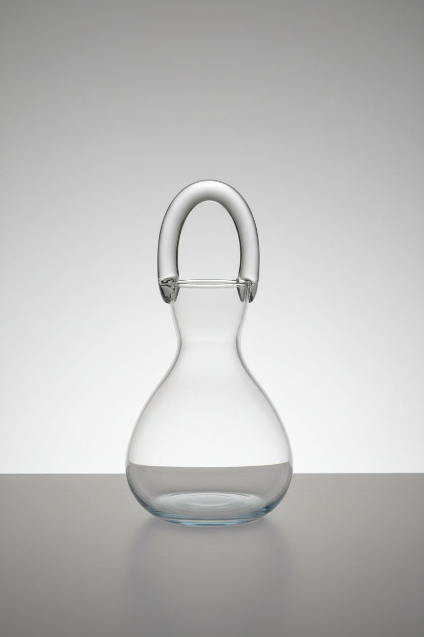 Lille Holmegaard karaffel, glas m/hank